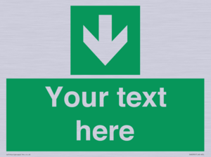SV6290: Safe condition Custom arrow down sign