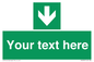 SV6290: Safe condition Custom arrow down sign