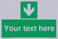 SV6290: Safe condition Custom arrow down sign