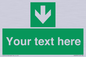 SV6290: Safe condition Custom arrow down sign