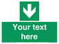 SV6290: Safe condition Custom arrow down sign
