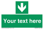 SV6290: Safe condition Custom arrow down sign