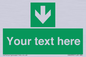 SV6290: Safe condition Custom arrow down sign