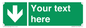 SV6290: Safe condition Custom arrow down sign