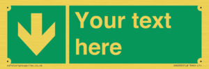 SV6290: Safe condition Custom arrow down sign