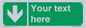 SV6290: Safe condition Custom arrow down sign