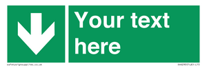 SV6290: Safe condition Custom arrow down sign