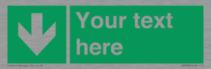 SV6290: Safe condition Custom arrow down sign