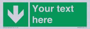 SV6290: Safe condition Custom arrow down sign
