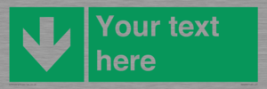 SV6290: Safe condition Custom arrow down sign