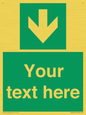 SV6290: Safe condition Custom arrow down sign
