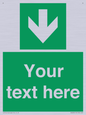 SV6290: Safe condition Custom arrow down sign
