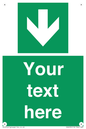 SV6290: Safe condition Custom arrow down sign