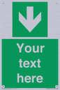 SV6290: Safe condition Custom arrow down sign