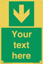 SV6290: Safe condition Custom arrow down sign
