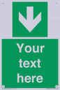 SV6290: Safe condition Custom arrow down sign