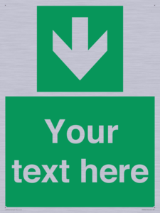 SV6290: Safe condition Custom arrow down sign