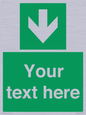 SV6290: Safe condition Custom arrow down sign
