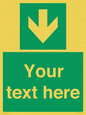 SV6290: Safe condition Custom arrow down sign