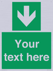 SV6290: Safe condition Custom arrow down sign