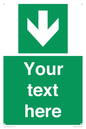 SV6290: Safe condition Custom arrow down sign