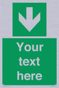 SV6290: Safe condition Custom arrow down sign