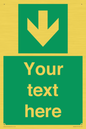 SV6290: Safe condition Custom arrow down sign