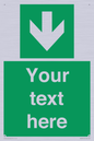 SV6290: Safe condition Custom arrow down sign