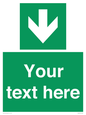 SV6290: Safe condition Custom arrow down sign