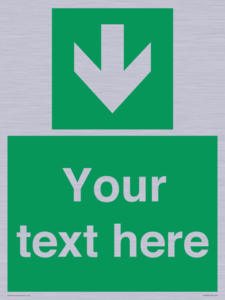 SV6290: Safe condition Custom arrow down sign