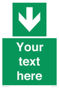 SV6290: Safe condition Custom arrow down sign