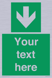 SV6290: Safe condition Custom arrow down sign