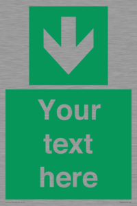 SV6290: Safe condition Custom arrow down sign