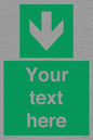 SV6290: Safe condition Custom arrow down sign