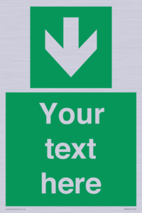 SV6290: Safe condition Custom arrow down sign