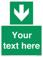 SV6290: Safe condition Custom arrow down sign
