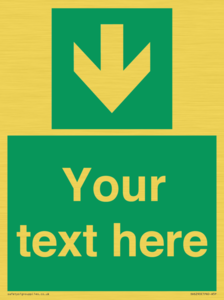 SV6290: Safe condition Custom arrow down sign