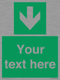 SV6290: Safe condition Custom arrow down sign