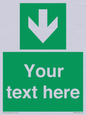 SV6290: Safe condition Custom arrow down sign