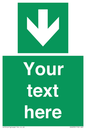 SV6290: Safe condition Custom arrow down sign