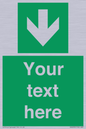 SV6290: Safe condition Custom arrow down sign