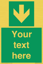 SV6290: Safe condition Custom arrow down sign