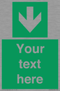 SV6290: Safe condition Custom arrow down sign