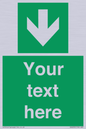 SV6290: Safe condition Custom arrow down sign