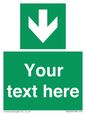 SV6290: Safe condition Custom arrow down sign