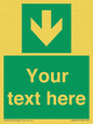 SV6290: Safe condition Custom arrow down sign