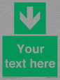 SV6290: Safe condition Custom arrow down sign