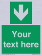 SV6290: Safe condition Custom arrow down sign