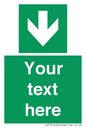 SV6290: Safe condition Custom arrow down sign