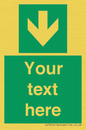 SV6290: Safe condition Custom arrow down sign